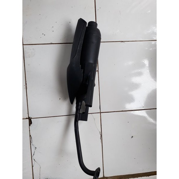 knalpot fino 125 standar  second original bawaan motor