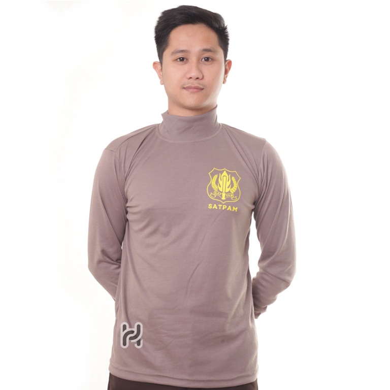 Satpam Baju Kaos Security Kaos Satpam Kerah Tinggi Pria Lengan Panjang Kaos Dalam Tangan Panjang