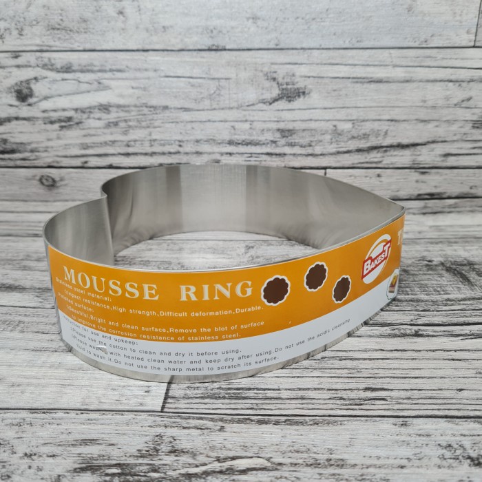 Bakest stainless Mousse ring 8inch / cetakan kue