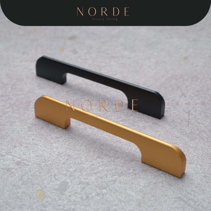 Furniture Handles / Handle Perabot / Gagang Lemari / Hitam Emas Gold