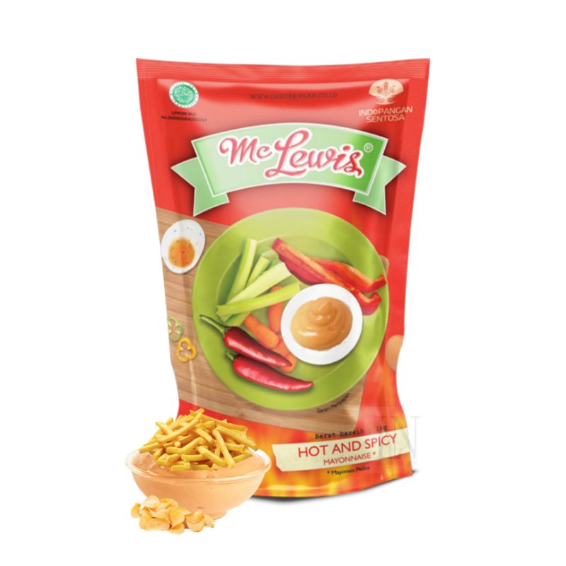 MAYONES Mc Lewis Mayonais Hot and Spicy 1kg (pedas)