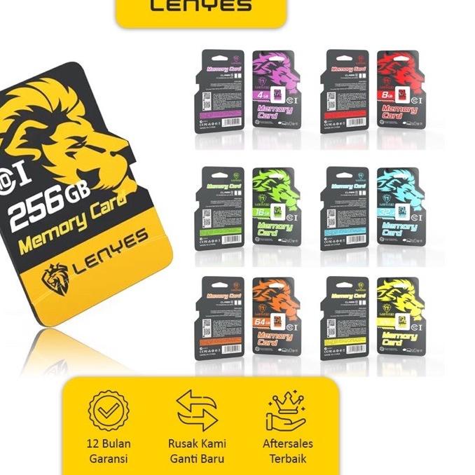 ➥ LENYES Memori Micro SD 4GB/8GB/16GB/32GB/64GB CLASS 10 - Up to 90MB ✵