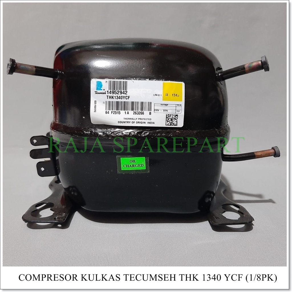 Compressor Kulkas &quot;TECUMSEH&quot; 1/8pk 1340YCF (Harga Sudah Termasuk Packing Kayu)