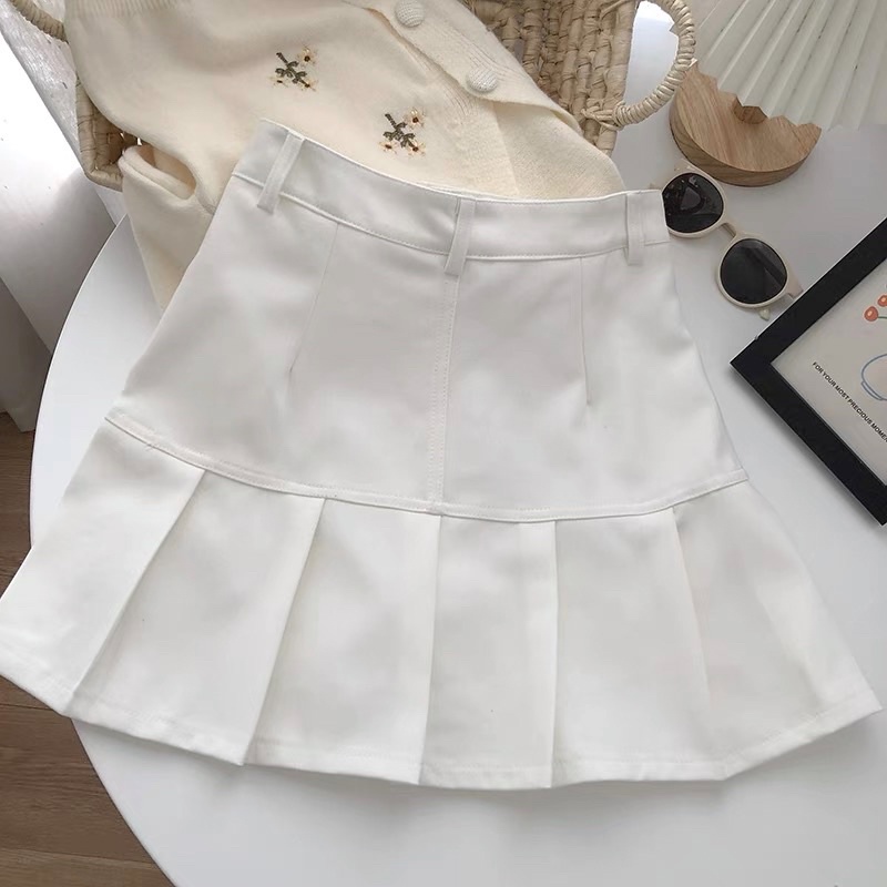 Lm Boutique~ (S-XXL) YENNI PLEATED KOREAN SKIRT STYLE ROK WANITA