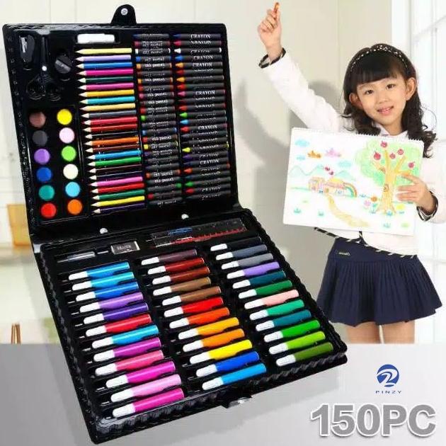 

Pensil Warna Set Crayon - Art Set isi 150pcs