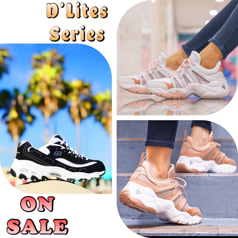 ON SALE ORIGINAL BRANDED SKECHERS WOMEN D'LITES 3.0 SHOES AIR COOLED MEMORY FOAM