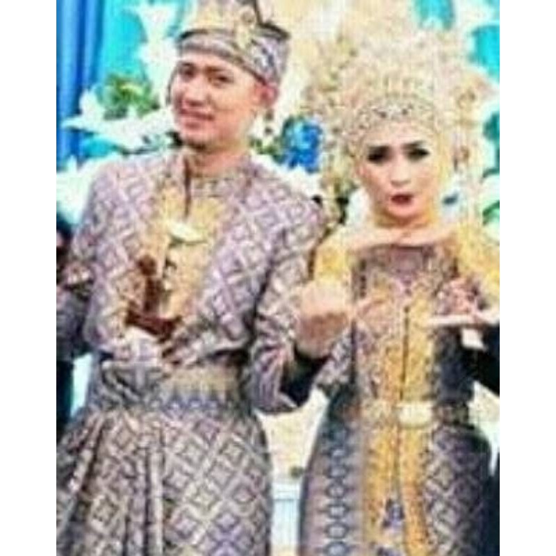 BAJU PENGANTIN dari SONGKET MELAYU | Shopee Indonesia