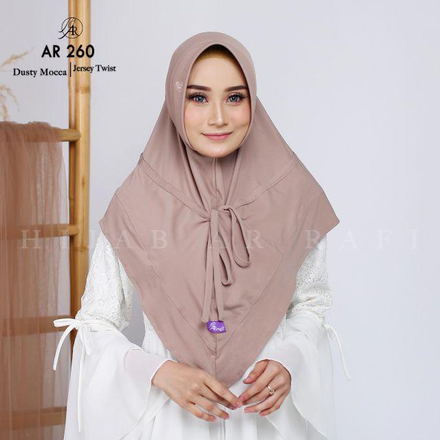Hijab arrafi ORI AR 260 hijab instan best seller-Dustymocca