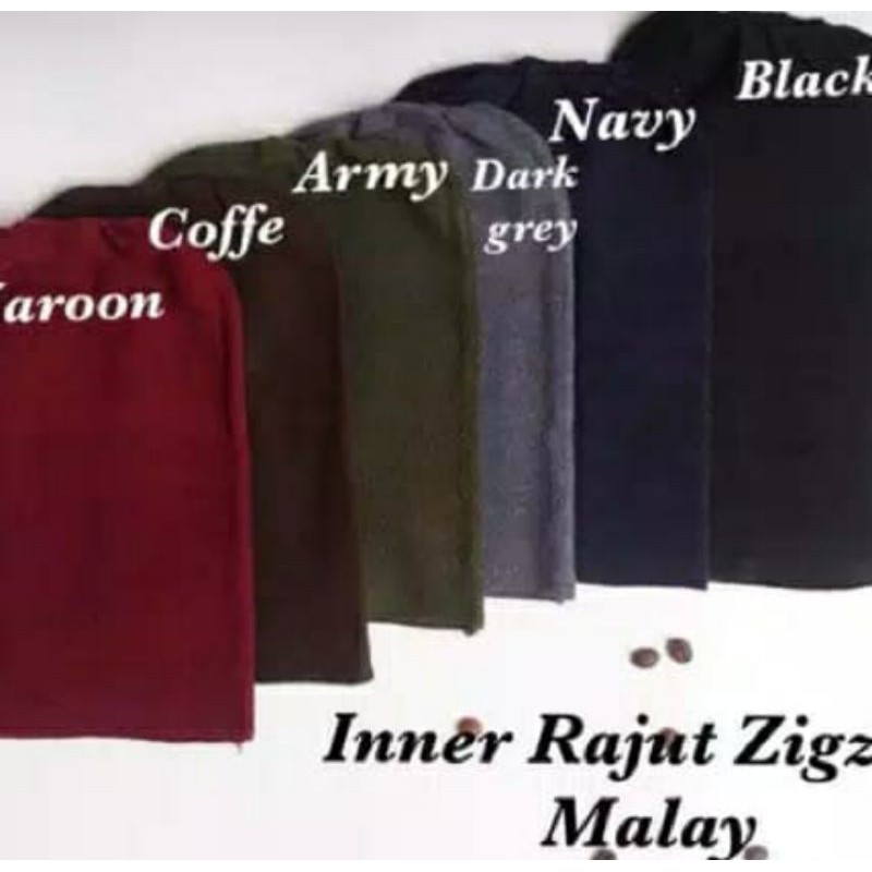 Inner Kupluk Rajut Premium Motif Zig Zag / Anpus Rajut Premium Kupluk