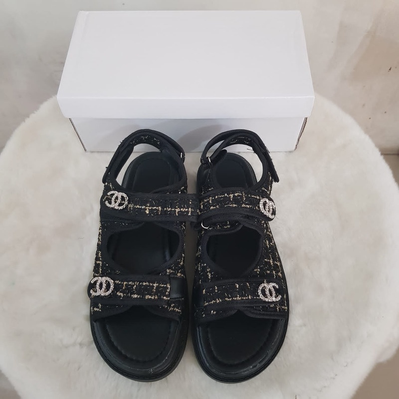 [✅BISA COD] Sandal Wanita Import Cmesh Tali Belakang VIRAL 212121