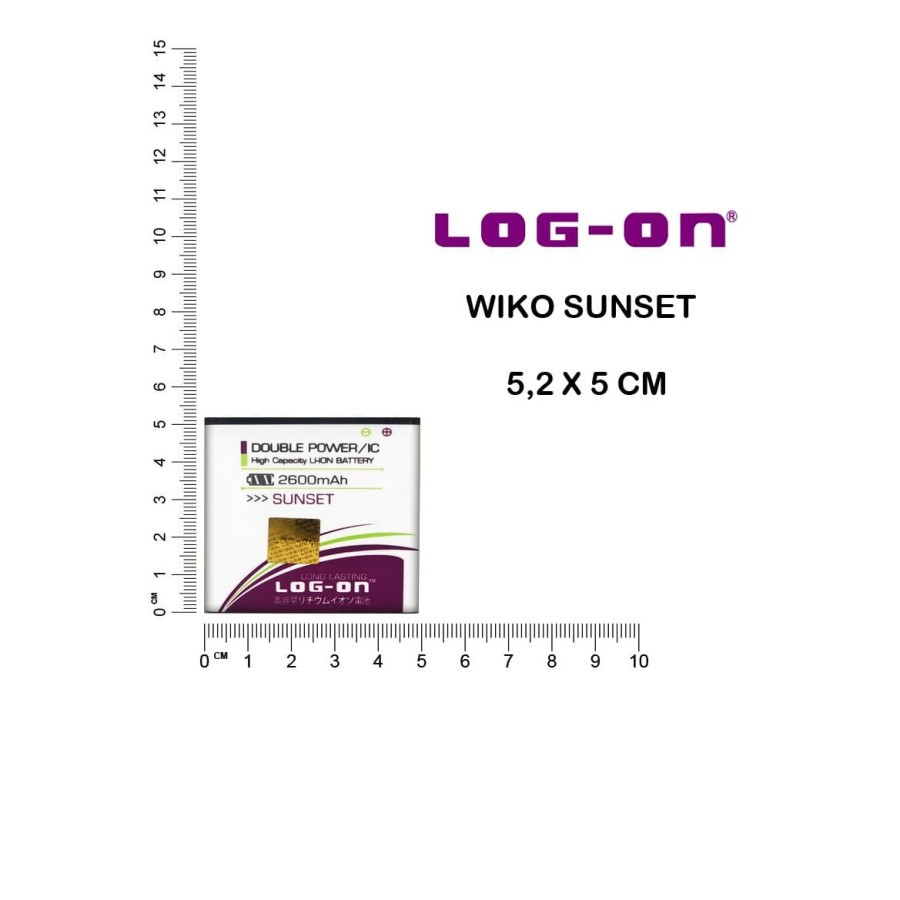 BATERAI FOR WIKO SUNSET - LOG ON ORIGINAL DOUBLE POWER BATTERY