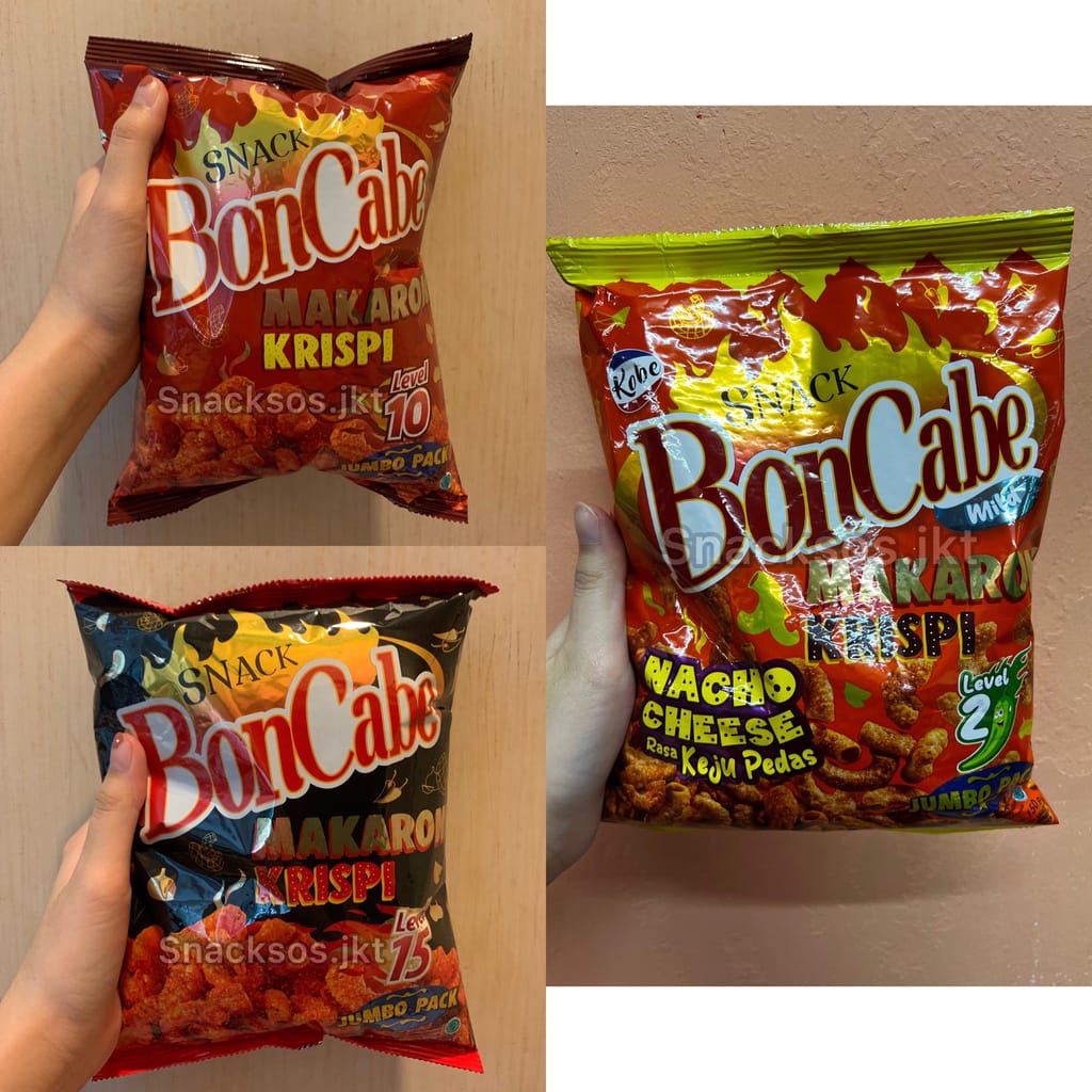 

[JUMBO] SNACK MAKARONI CRISPY BON CABE LV 10 / KOBE MACARONI KRISPI LV 15 / NACHO CHEESE KEJU PEDAS LV 21