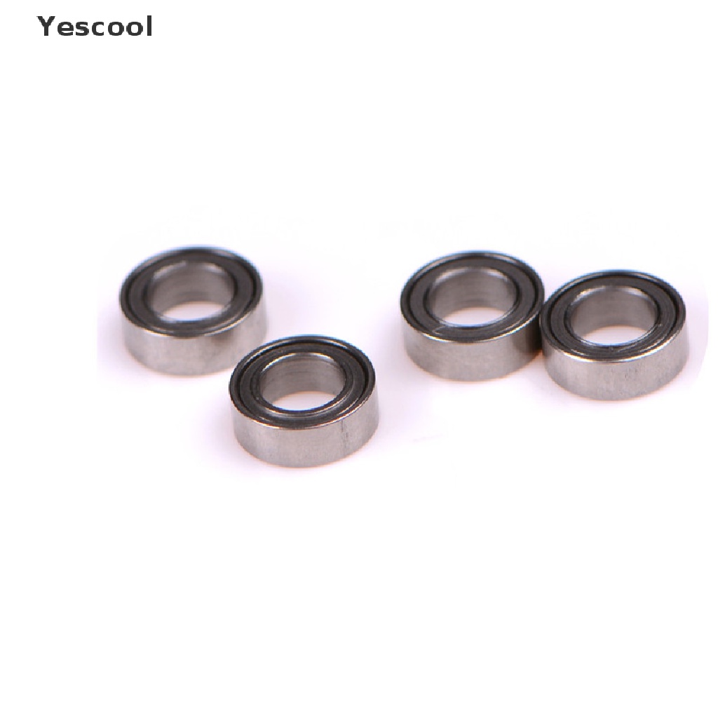 Yescool 4pcs MR74ZZ ball bearing MR74ZZ 4x7 X 2.5 4x7 X 2.5mm Bahan metal