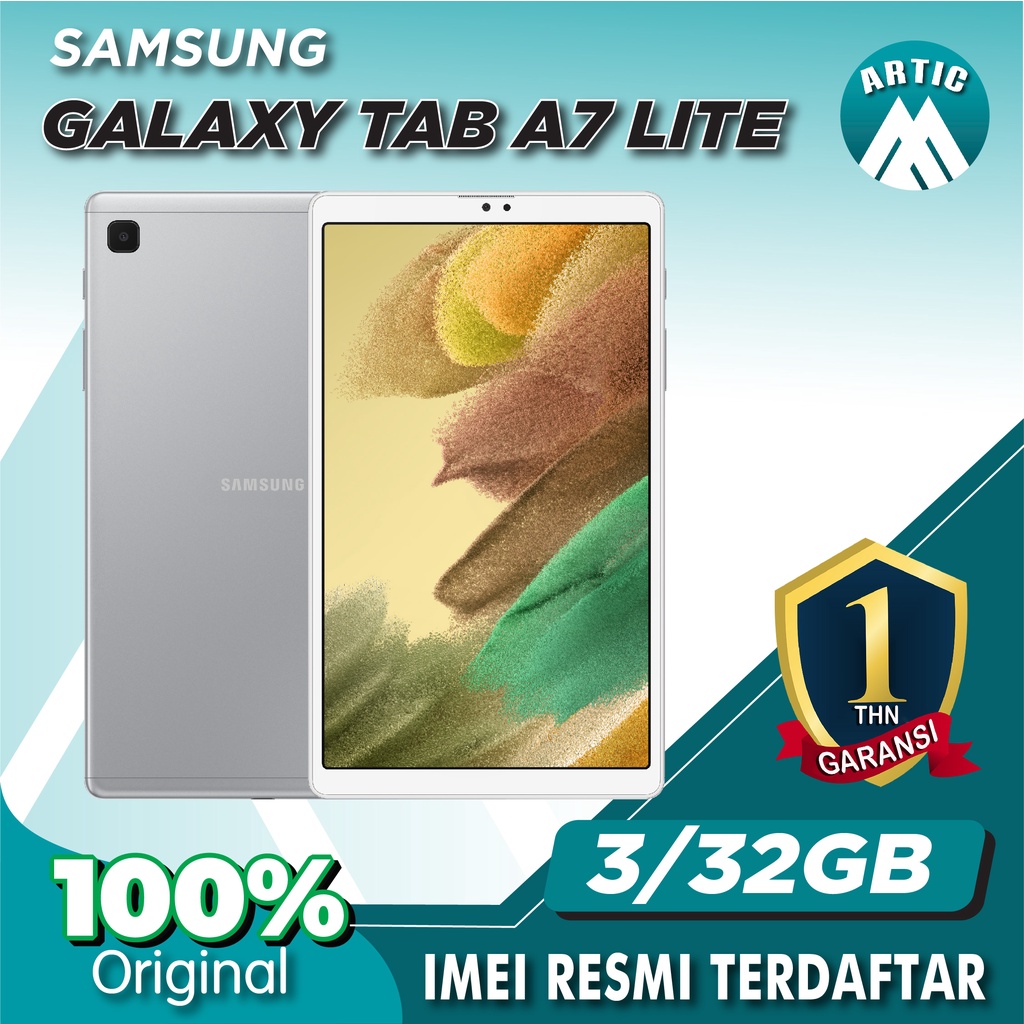 Samsung Galaxy TAB A7 LITE T225 RAM 3 GB ROM 32 GB 3/32 8 Inch Original Garansi Resmi-Silver