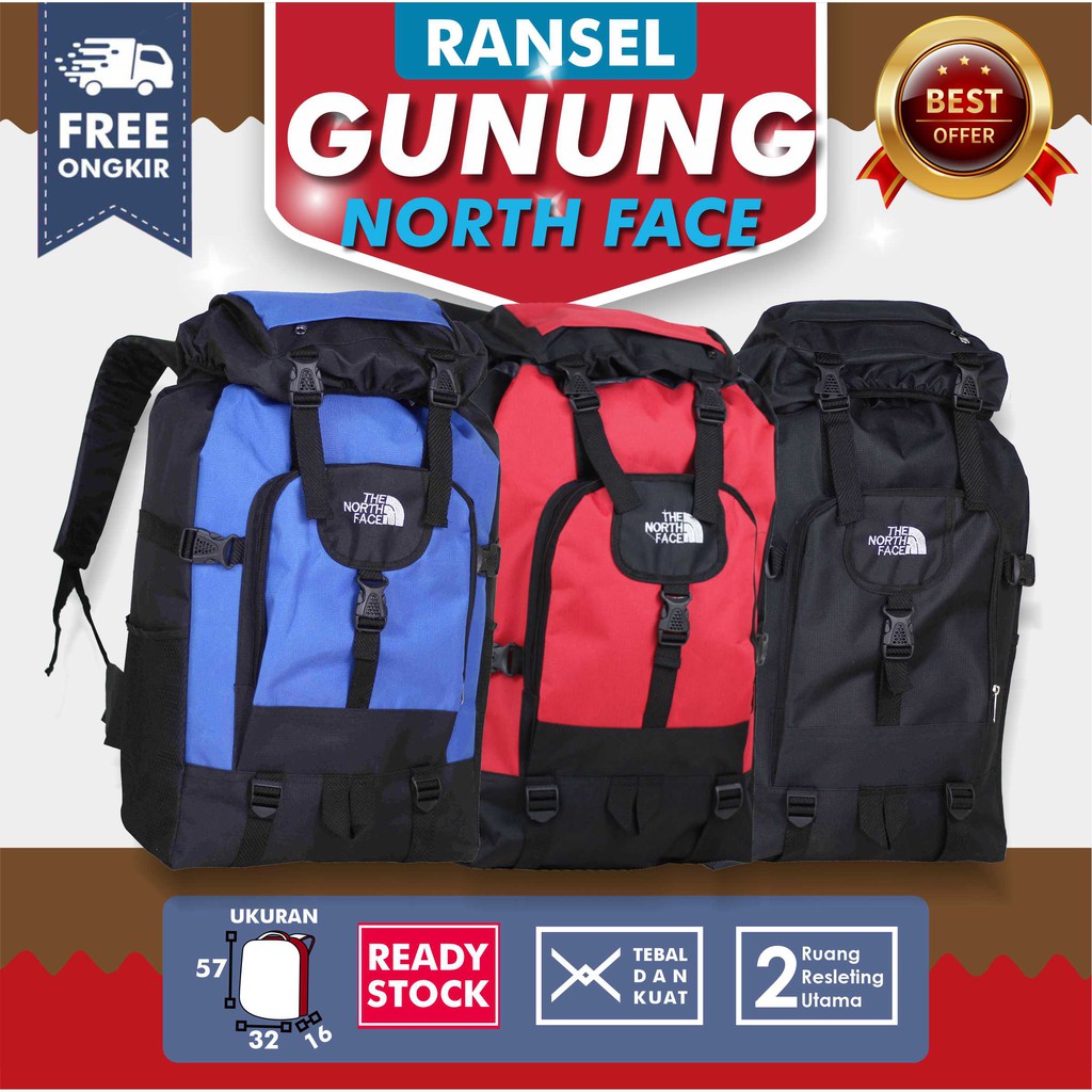 Tas Gunung Besar Pria Ransel Mudik Jumbo Hiking Camping Outdoor Backpack Punggung Keren Cowok Murah