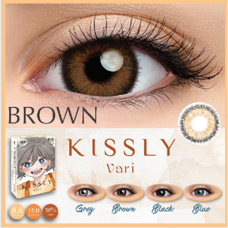 ❤ RATU ❤ Softlens Kissly Color &amp; Vari | Soflens Dia 15 mm Normal