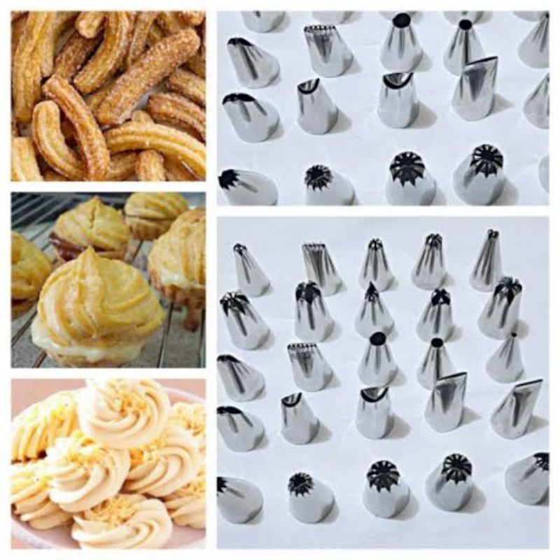 Spuit Kue / Spuit Semprit Mawar 1 Set Alat Hias Kue Tart