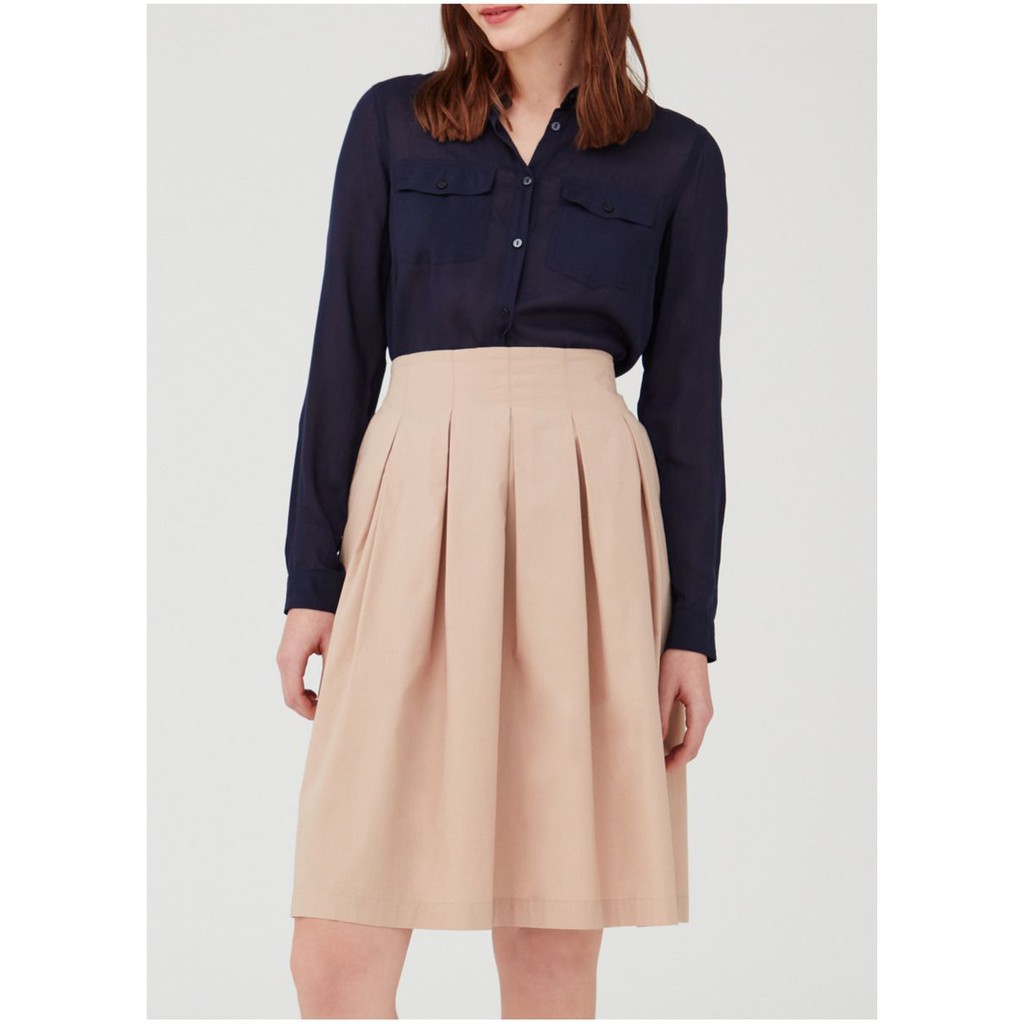 OVS 100% Cotton Pleated Skirt with Pockets - Rok - Pakaian Wanita - 510619 - Agogeo