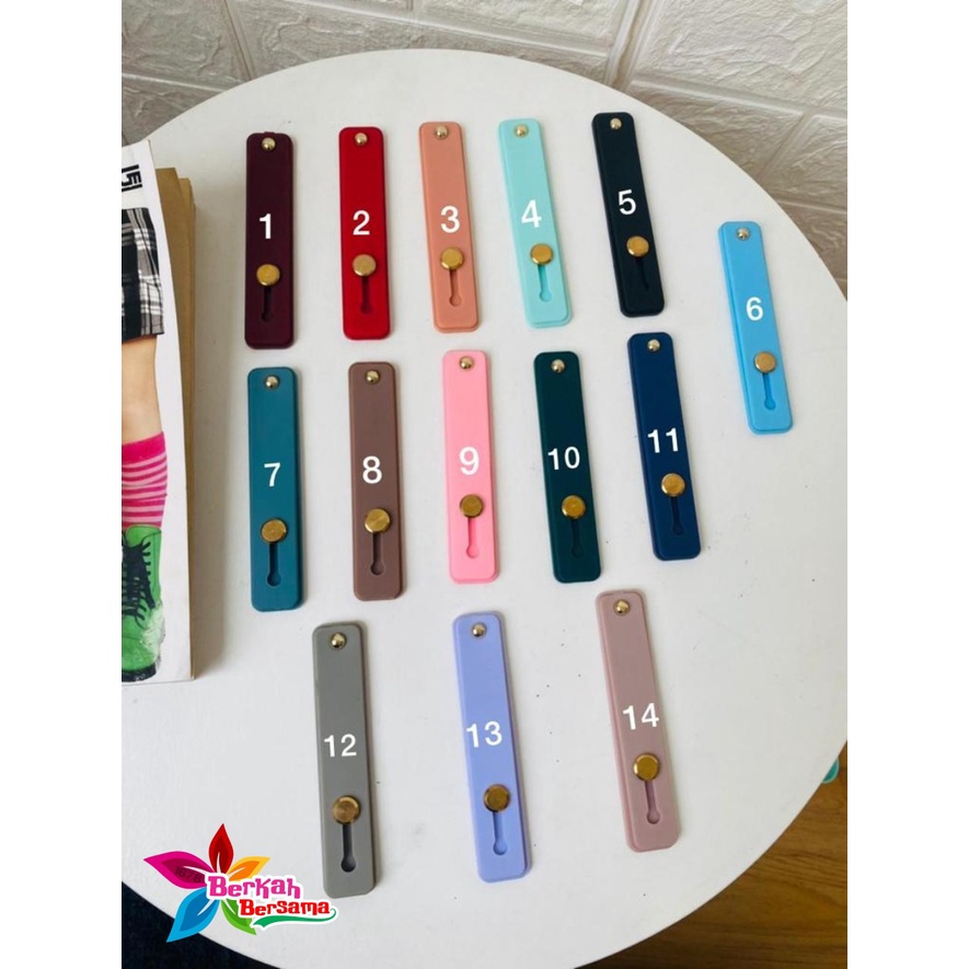 handstand handgrip pegangan jari dudukan hp telepon dorong tarik universal candy koper choice BB5576