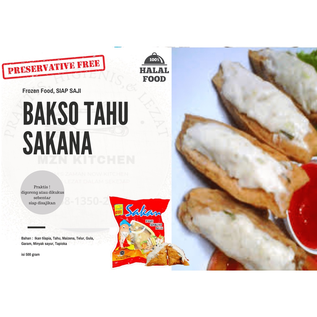 

SAKANA Bakso Tahu, Bakso Frozen, Makanan Beku, Sakana Frozen Food Murah, Halal Tanpa Pengawet