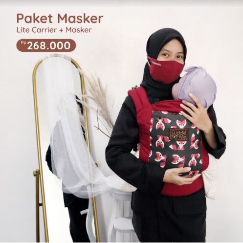 CUDDLEME Lite Carrier Baby Carrier Gendongan Bayi CUDDLE ME Gendongan Ransel Gendongan Depan Belakang