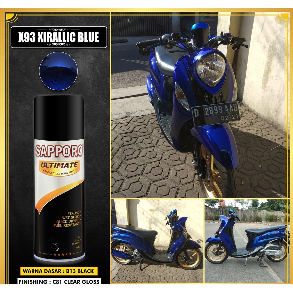 Sapporo Ultimate X93 Xirallic Blue / Sapporo Spray / Xirallic Biru / Siralik Biru