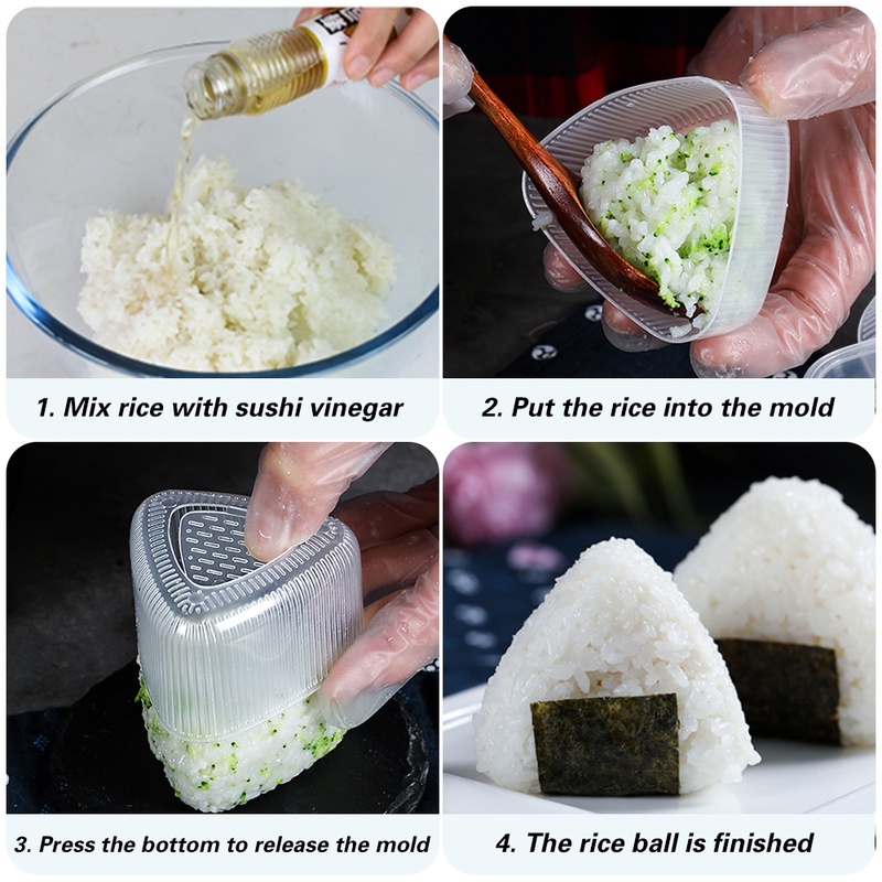 [Harga Grosir]Set Cetakan Sushi / Onigiri / Bento Bentuk Hewan Bahan Plastik Gaya Jepang/Hot Sale