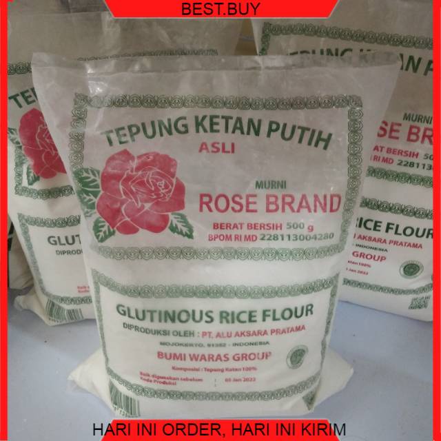

ROSE BRAND TEPUNG KETAN 500G