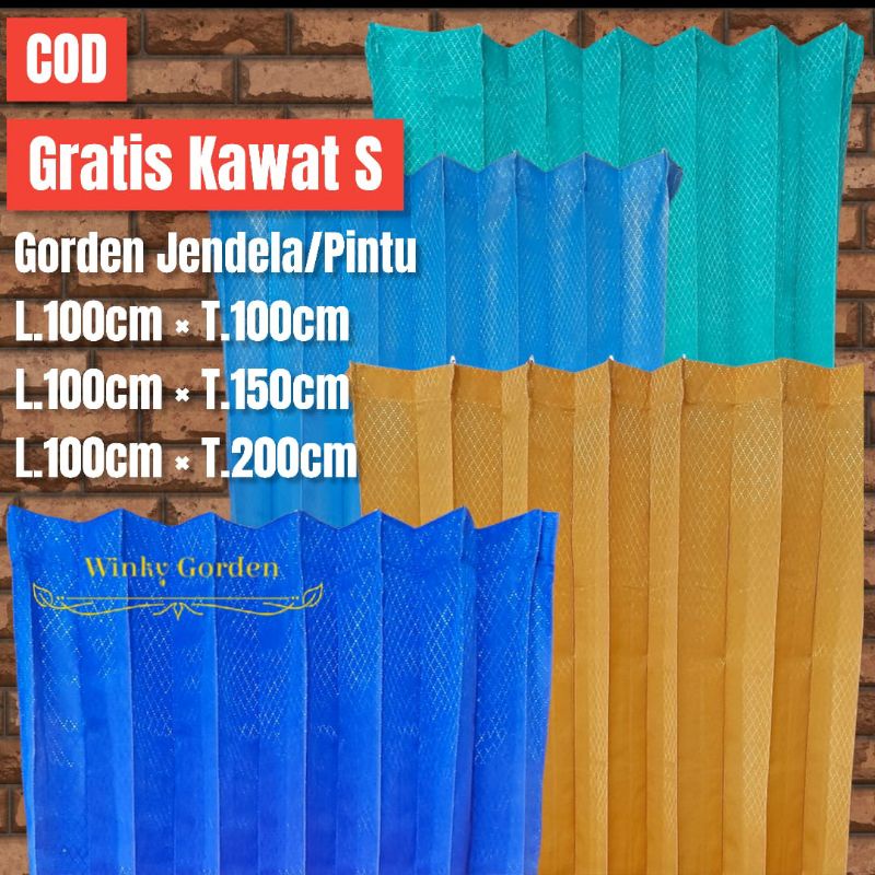 Gorden plisket polos / Gorden polos plisket / Gorden jendela / Gorden pintu / Gorden kamar / Gorden 