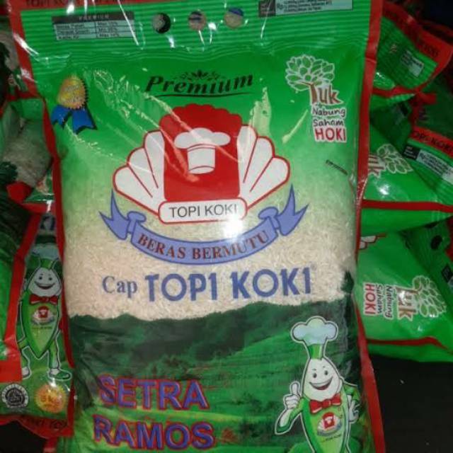 BERAS SETRA RAMOS CAP TOPI KOKI PREMIUM 5Kg