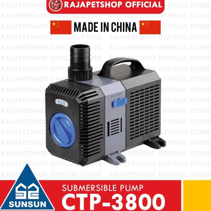 SUPER SALE (CHINA) SUNSUN SUBMERSIBLE PUMP CTP 3800 POMPA AIR POMPA CELUP KOLAM