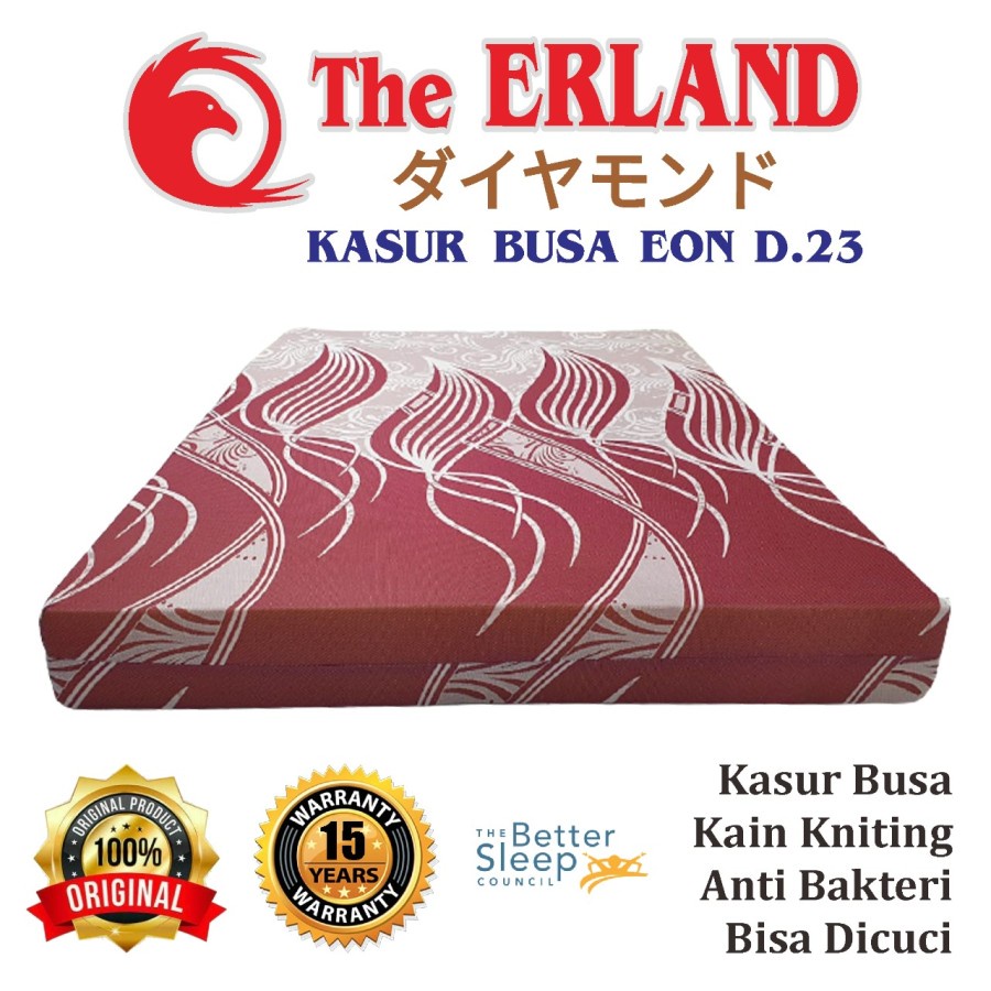 Kasur Busa The Erland Tebal 20 cm Density 23 Garansi Lebar 140/160