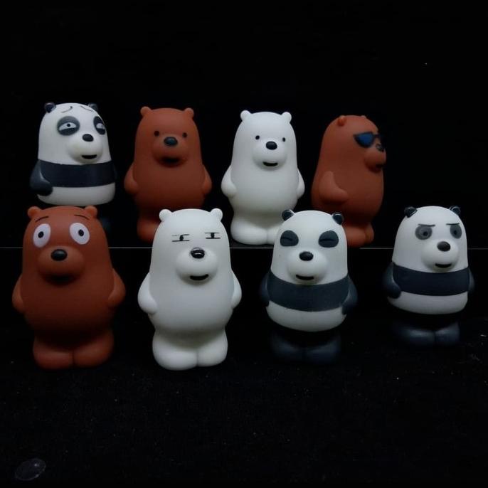 "'''] Mainan Anak Pajangan Action Figure Topper Hiasan Kue We Bare Bears Toy