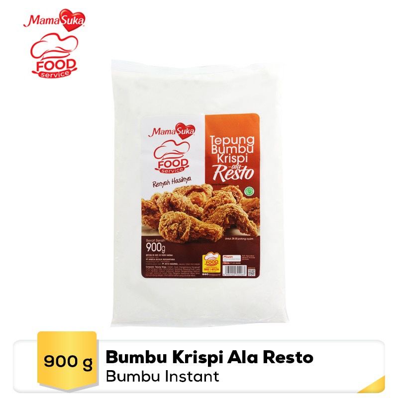 MamaSuka Tepung Bumbu Krispi ala Resto 900gr Halal MUI