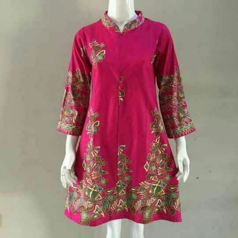 Grosir Terlaris TUNIK BATIK GENES JELITA TUNIC NAVBOR YELBOR WHITBOR CREAMBOR