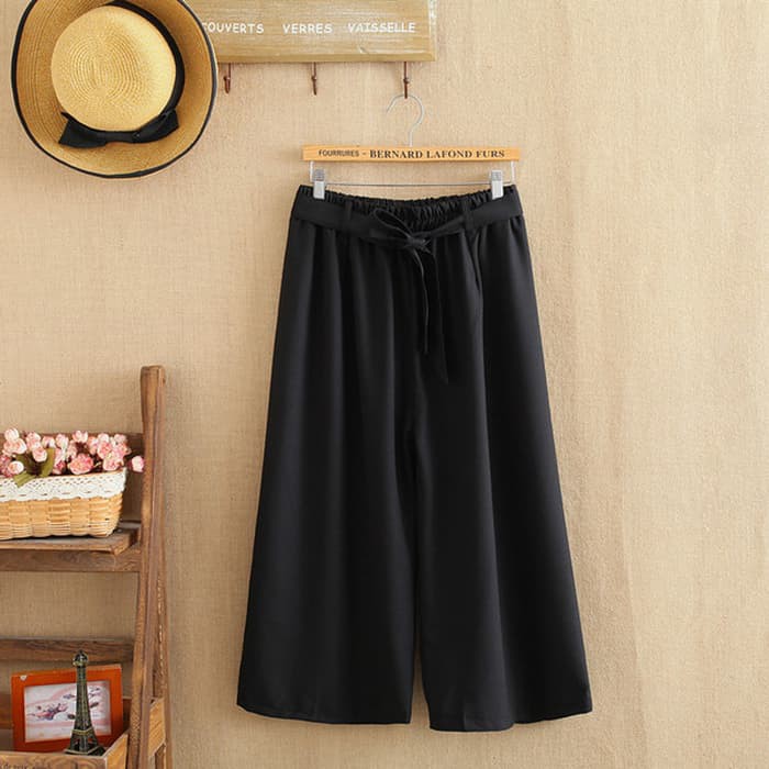 Palazzo - Bawahan Muslim Kulot Cullotes Celana 7/8 Fashion Korea Wanita Jogger Panjang Jeans