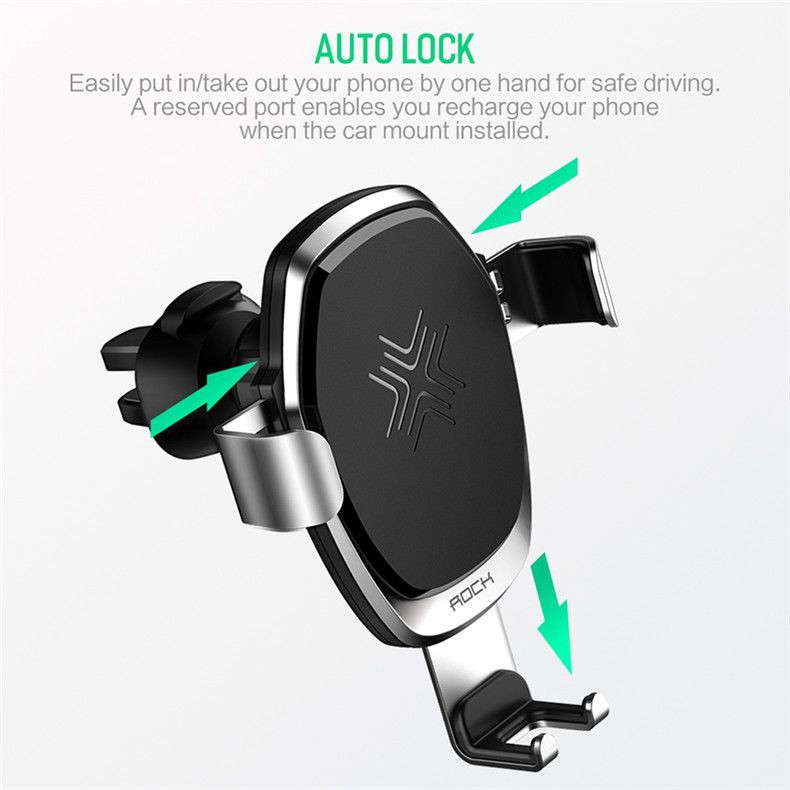 ROCK Wireless Charging Gravity Car Mount Original