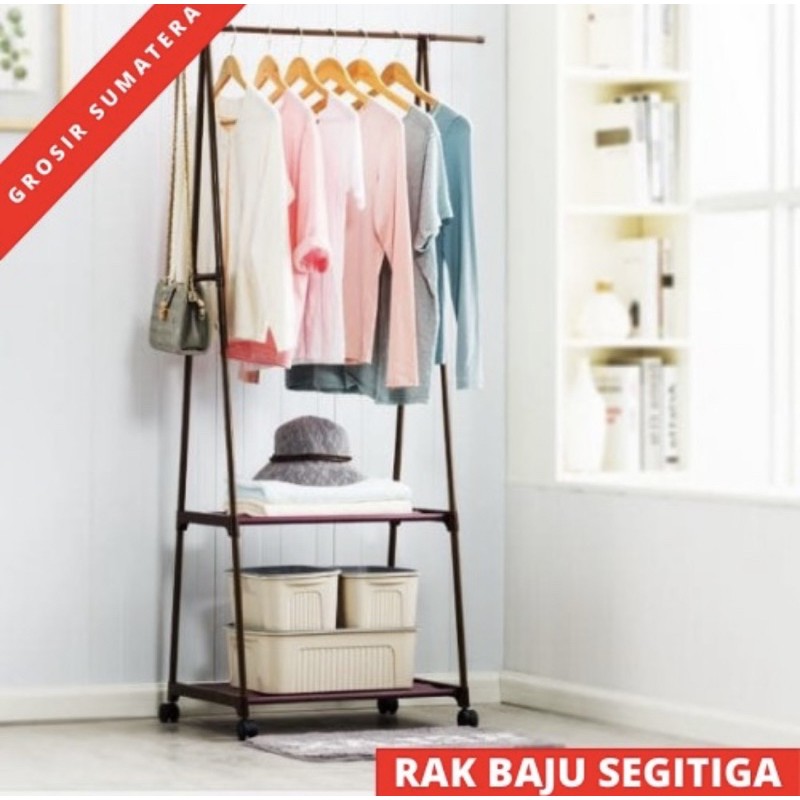 Rak baju segitiga gantungan baju stand hanger triangle JUMBO kokoh
