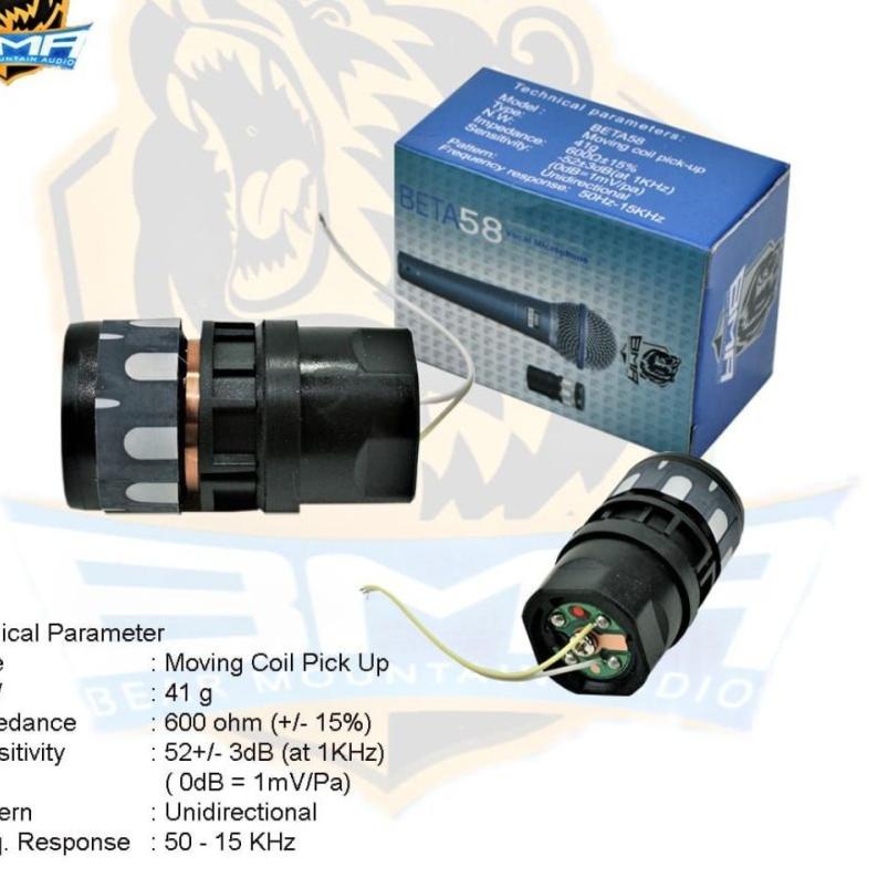 ➢ SPUL SPULL MICROPHONE MIC BMA BETA 58 SPOL SPOOL ELEMEN MIK BETA-58 SR BMA AUDIO ORIGINAL ASLI ◘