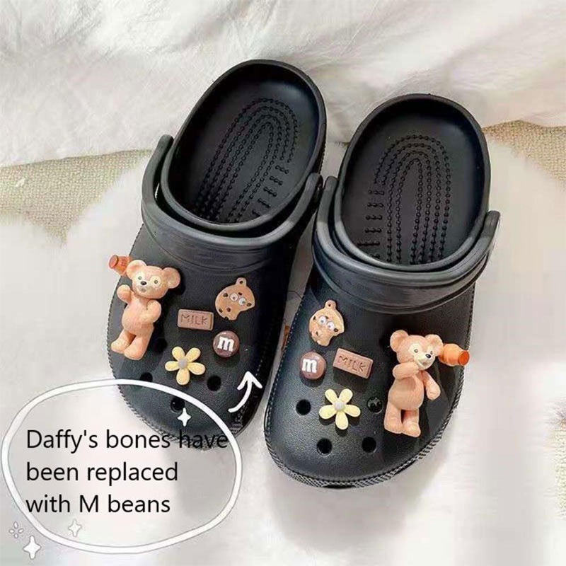 &lt; E2id &amp; &gt; Charms Kancing Motif Kartun Untuk Dekorasi Sepatu