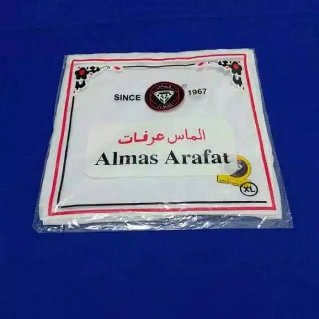 Sorban Almas Arafat Putih Polos-Sorban Alhabib-Sorban Almas