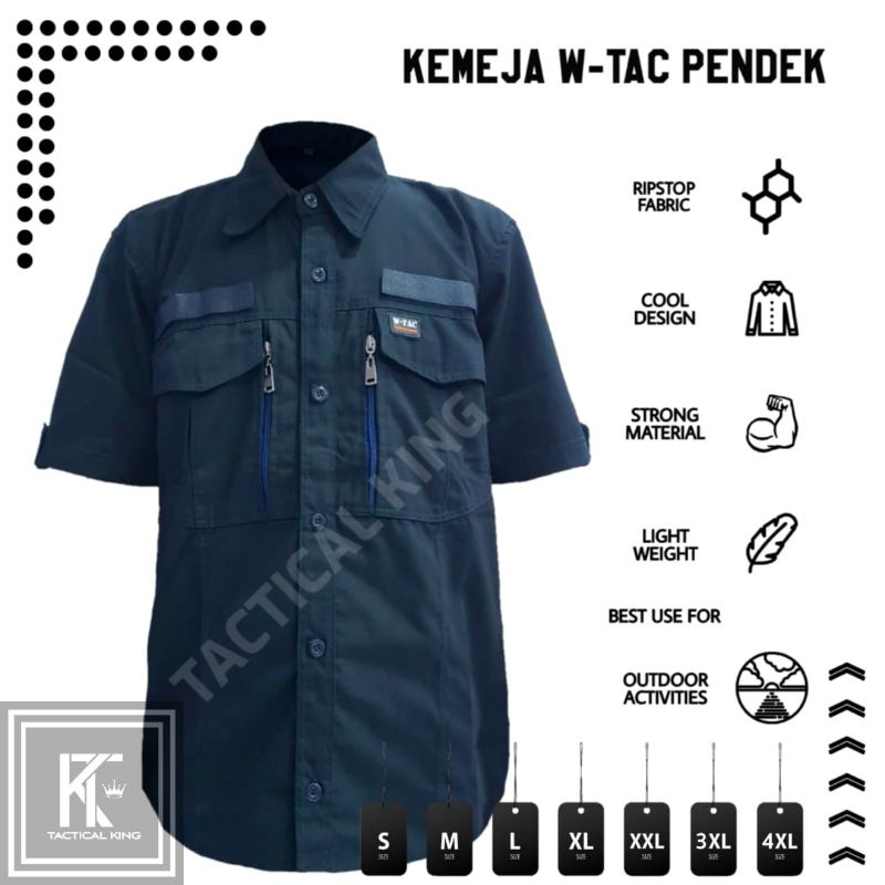 Kemeja Tactical W TAC Lengan Pendek