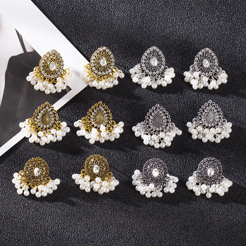 Anting/lonceng lonceng/mutiara antik/batch