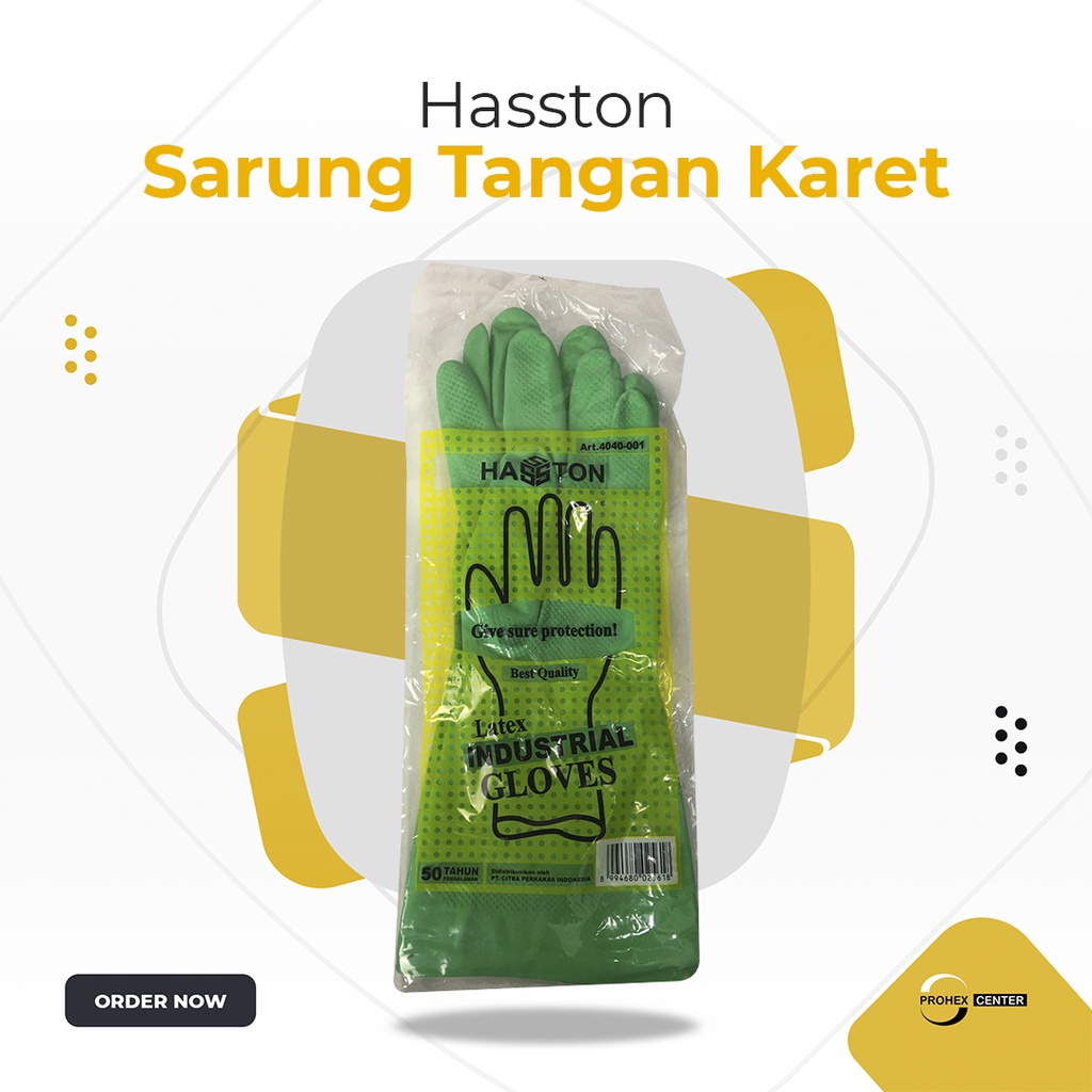 Sarung Tangan Karet Superr Tebal Latex Hijau Prohex Sarung Tangan Kerja Toilet