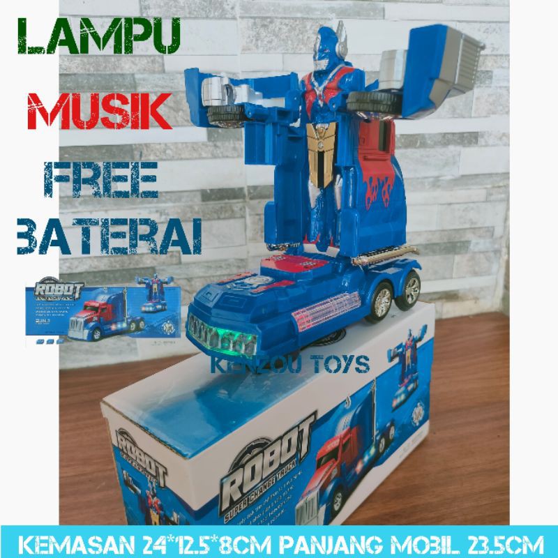 Mobil Berubah Jadi Robot Optimus Frime Truck