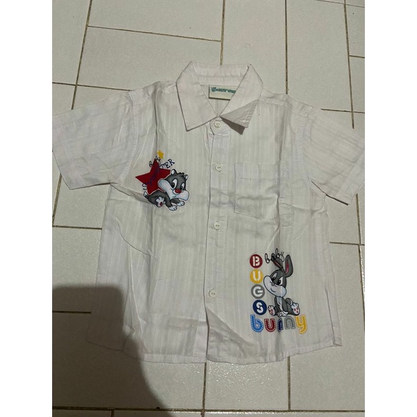 Preloved kemeja looney tunes anak