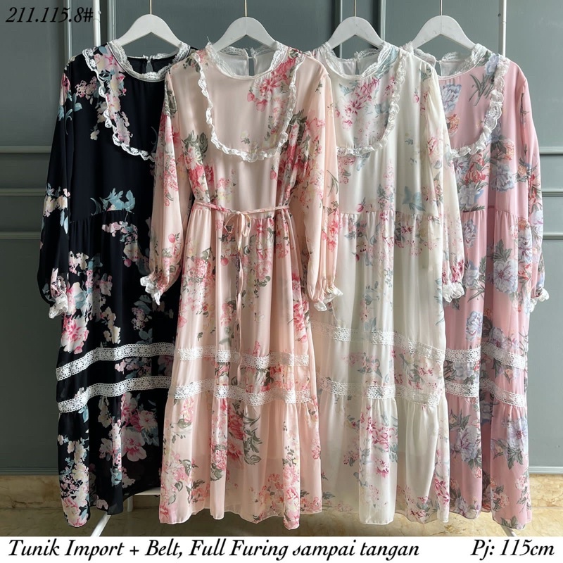 FLOWER CERUTY TUNIK IMPORT