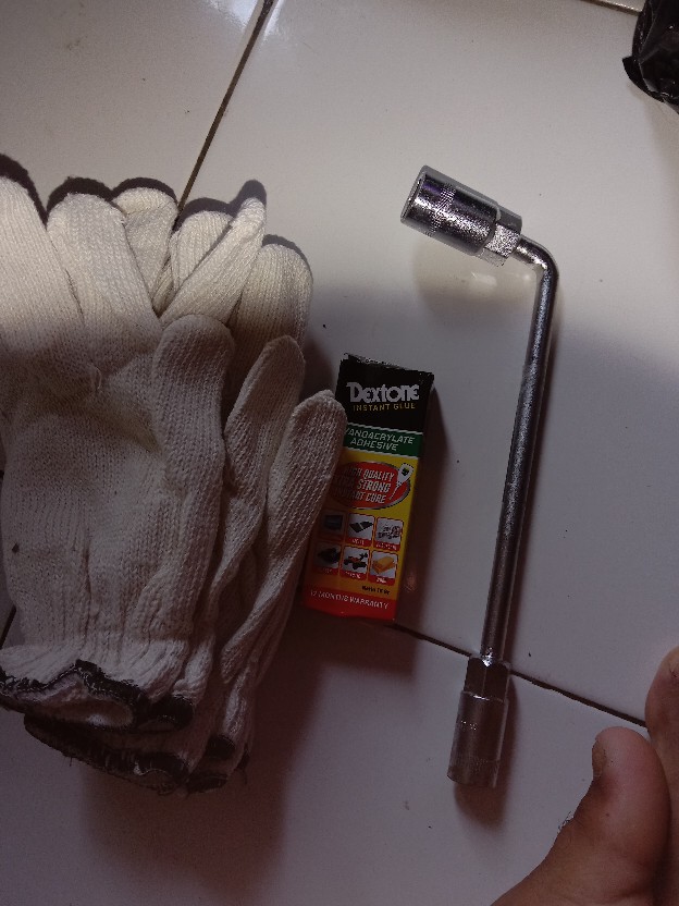 Sarung Tangan Kain Katun - Rajut 8 Benang Tebal