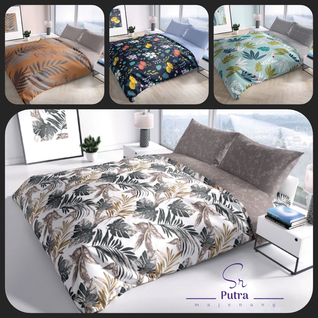 Bed Cover Set Sprei Hawaii From My love Ukuran King Size 180 x 200