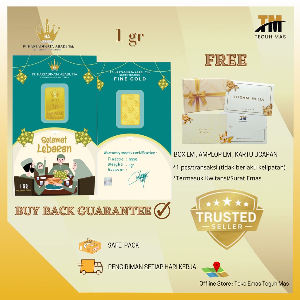 LM HARTADINATA IDUL FITRI EMAS LOGAM MULIA 999,9